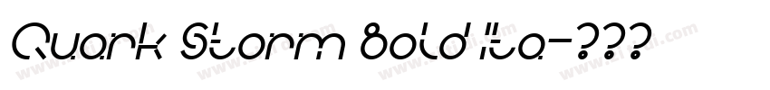 Quark Storm Bold Ita字体转换